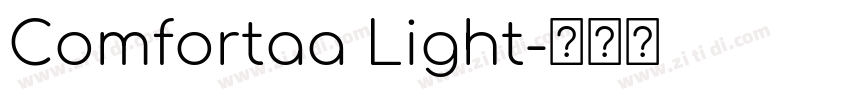 Comfortaa Light字体转换
